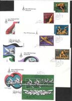 Sowjetunion 6 FDC Serie 4707-4711 + Block 127 ET 24.3.1978