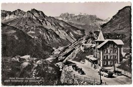 Klausen-Passhöhe, Hotel, Oldtimer, Bus, gelaufen 1944