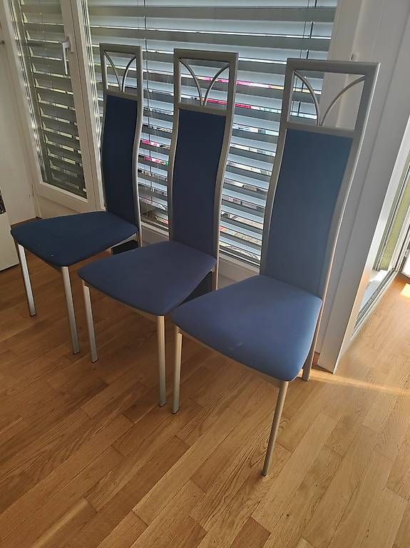 Sedie: 3 stuhle esszimmerstuhle blau  – Usato da Trimbach venduto da lysy507777 2