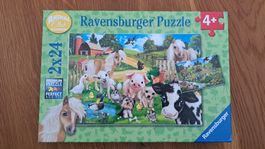 2 Tier-Puzzle mit 24 Teilen