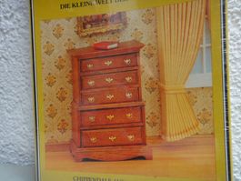Stilmöbelbausatz Mini Mundus, 1:12, Chippendale Kommode
