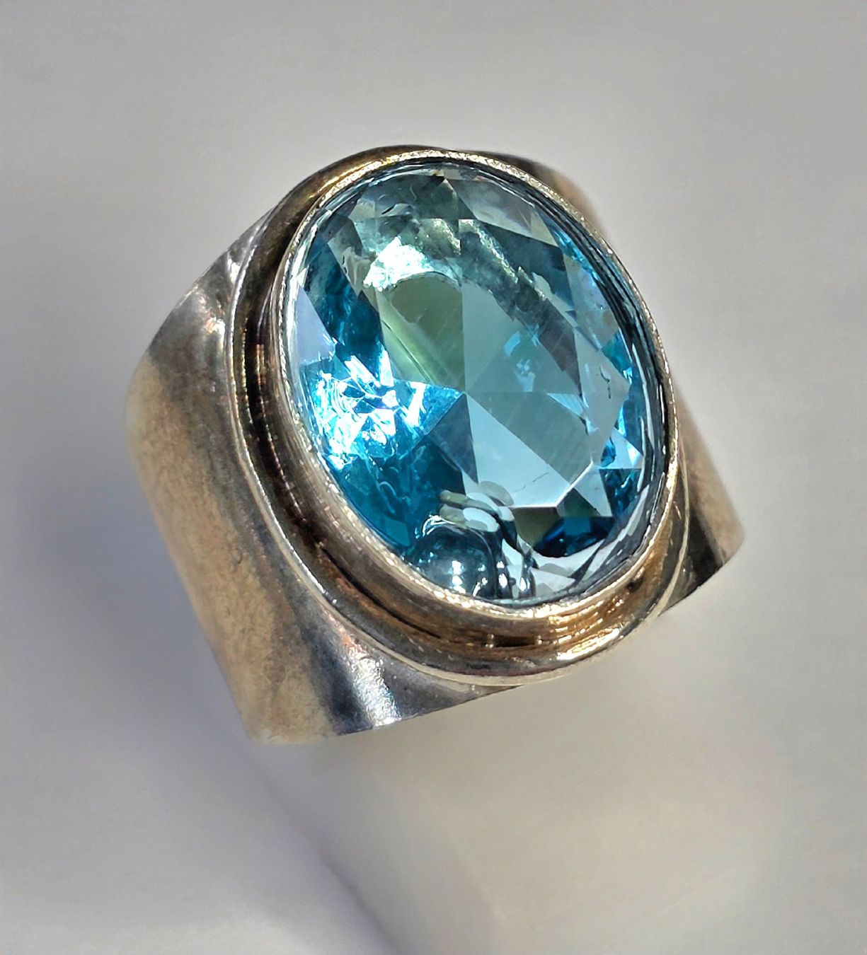 Bagues: Silber Ring mit blauem Stein – Neuf (Voir description) à Zürich par adriben 6