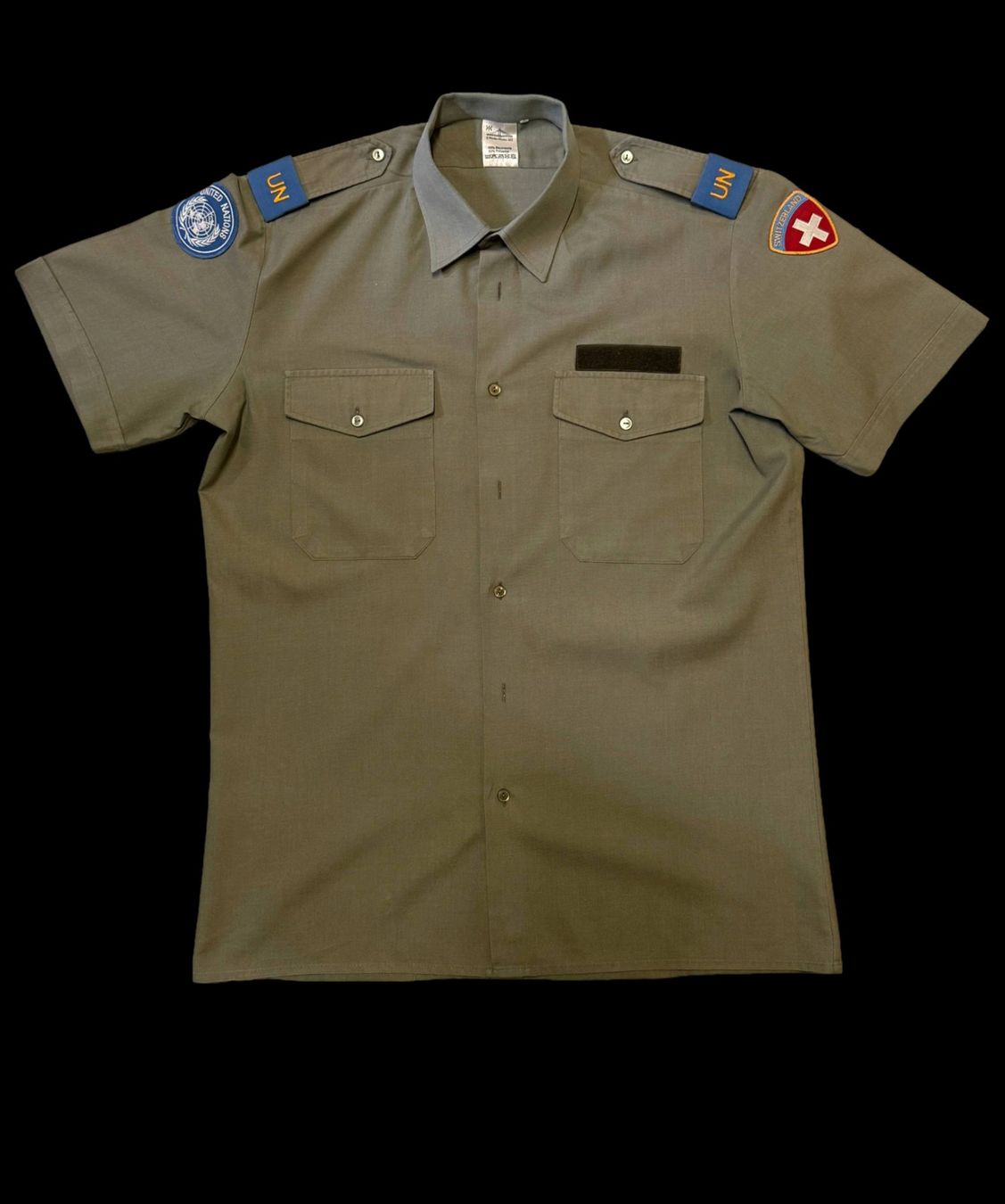 Schweizer Armee Uniformi: Original Schweizer UNO Uniformhemd 1993/94 – Usato da Domdidier venduto da Jean_60