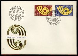 1973, FDC, Europa (543–544)