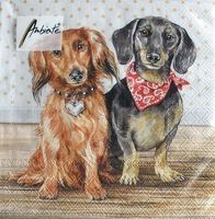 Serviette dachshund (1282) 2Stk.