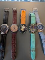 5x Swatch Uhren Konvolut verschiedene Modelle und Farben
