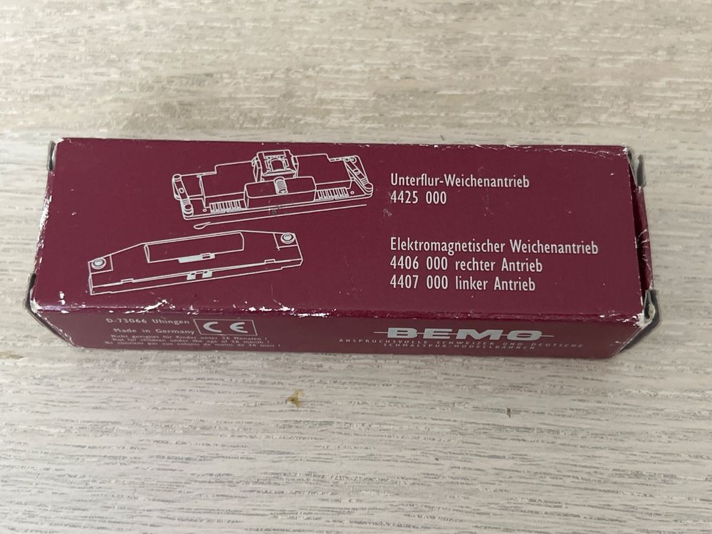 Bemo Modelleisenbahnen: Bemo 4425 000 Weichenantrieb mit elektromotor H0m OVP NEU – Neu und originalverpackt aus St-Aubin-Sauges von tantome 1