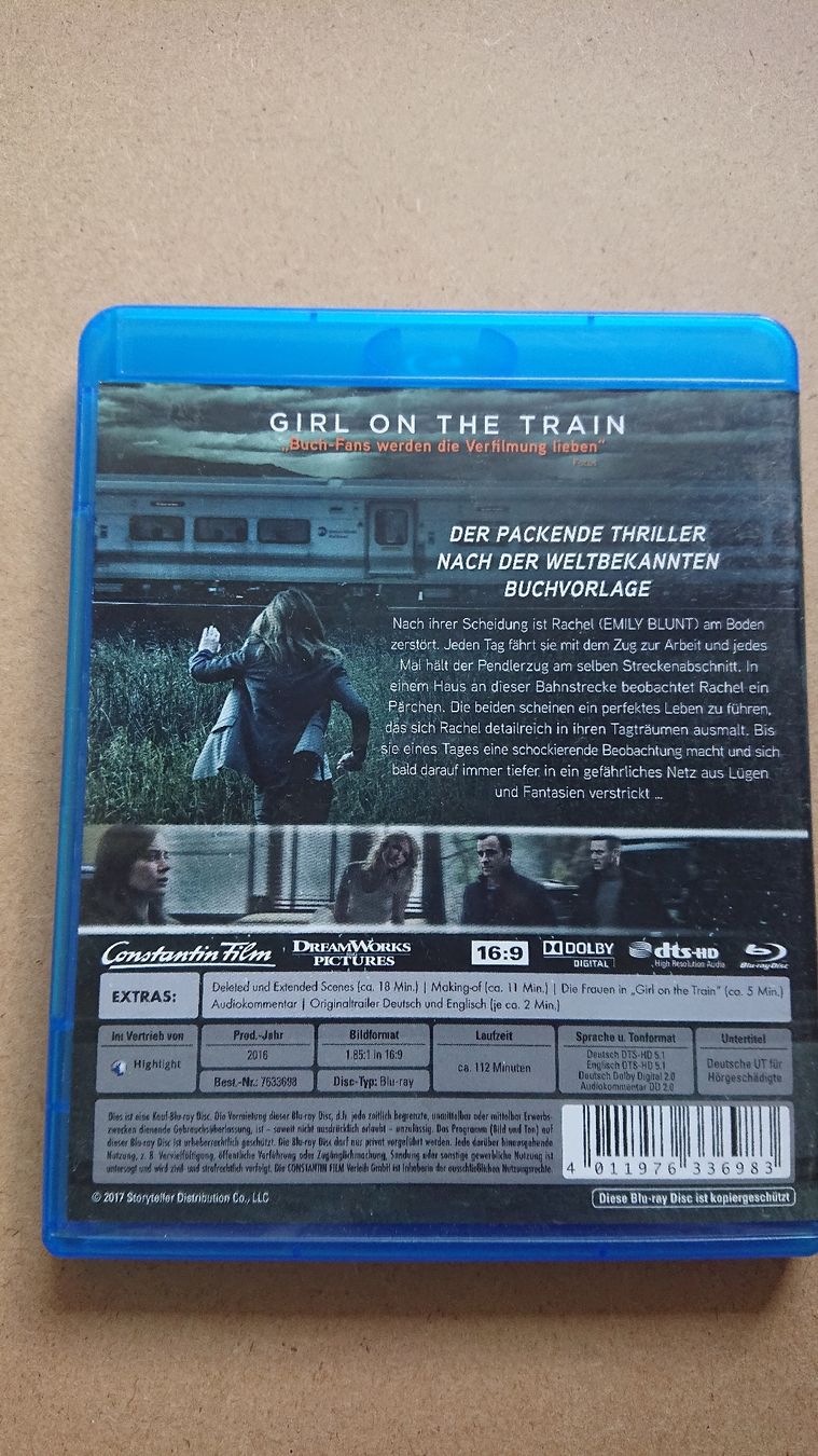 Alle DVDs: The Girl on the Train - Blu-ray -  – Gebraucht aus Chur von FreakofRarity 1