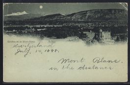 Mondschein-AK Genève, Vue Générale et