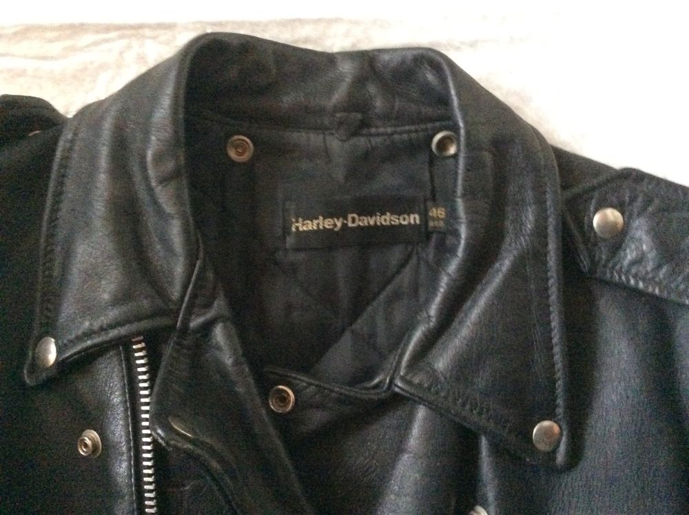 Harley-Davidson Giacche: Harley-Davidson Lederjacke, Grösse M, Top Zustand für Biker – Usato da Berg TG venduto da Electrolux23 1