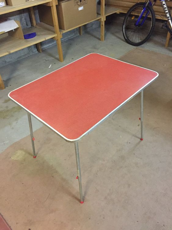 Table Pliante Vintage Formica – Pour Camping, Terrasse, Jardin, Années 70