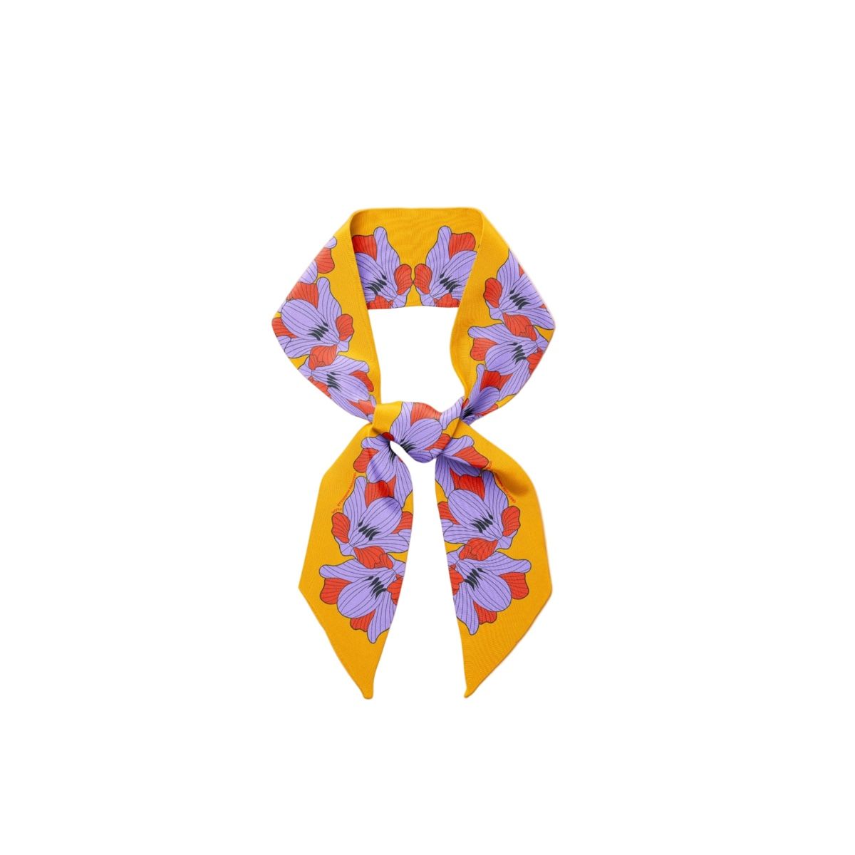 Foulard & Sciarpe: Seiden Twilly gelb orange – Nuovo e nell'imballaggio originale da Zürich venduto da chloe26 5