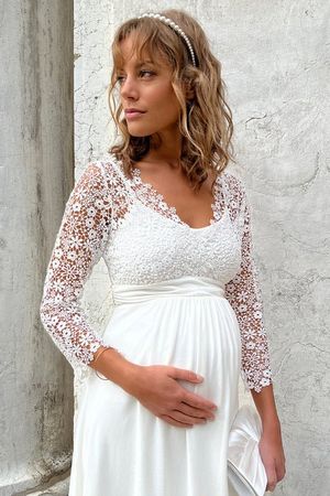 Umstandsbrautkleid 38