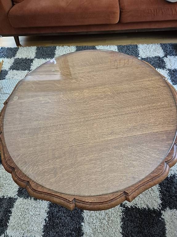 Tables: Retro Couchtisch mit Glasplatte – D'occasion à Luzern par bubi17 2
