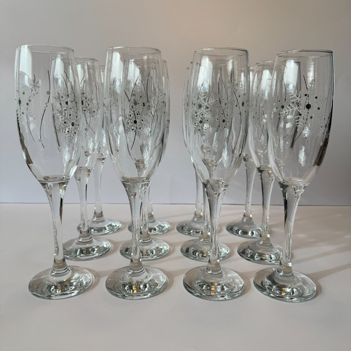 Bicchieri: 12er Set Sekt Gläser 1.5 dl Winter Edition – Nuovo (secondo la descrizione) da Balzers venduto da dassandro 1