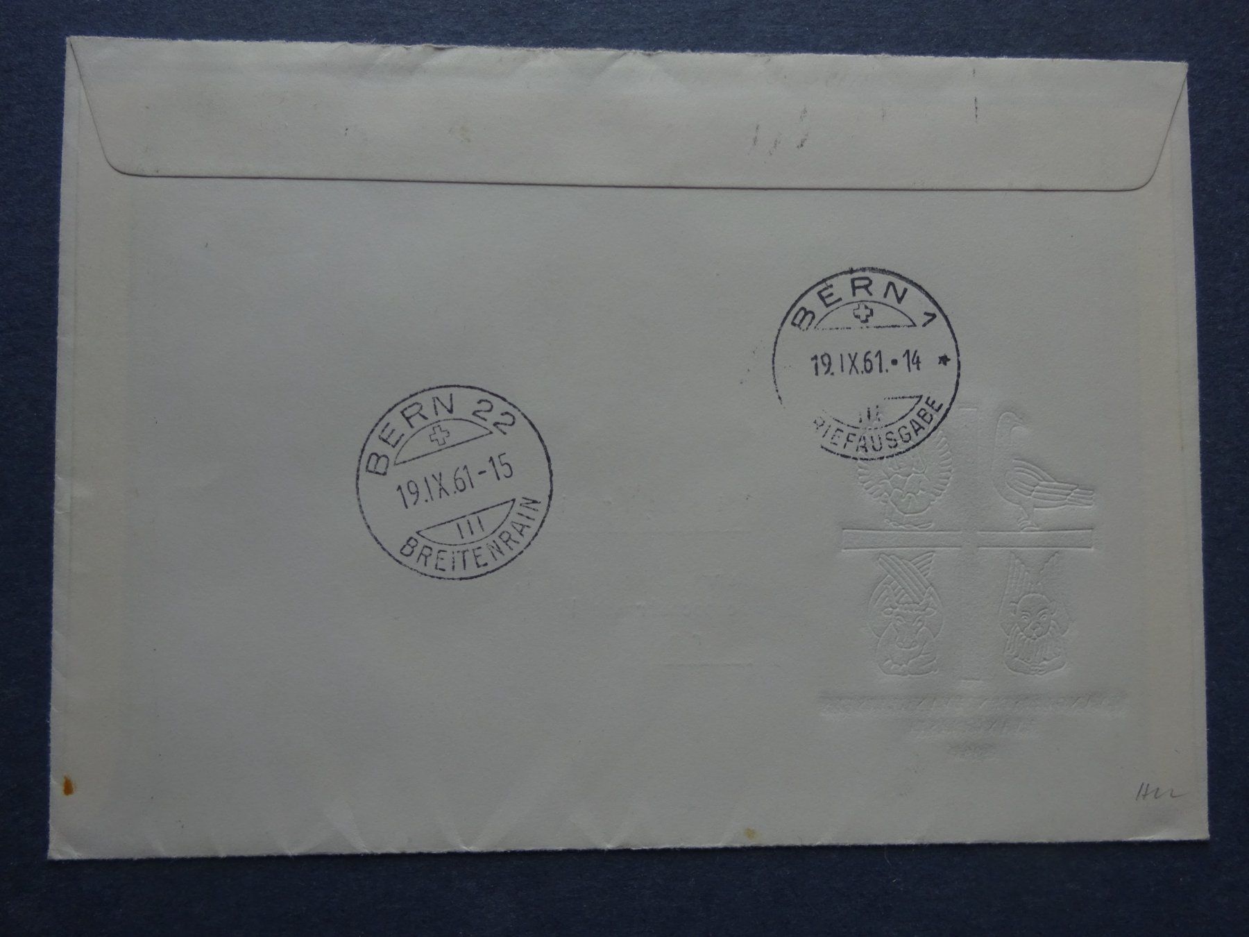 Tutti i francobolli: 1961 Z-Nr. 381 - 384 FDC – Usato da Appenzell-Steinegg venduto da adi1975 6