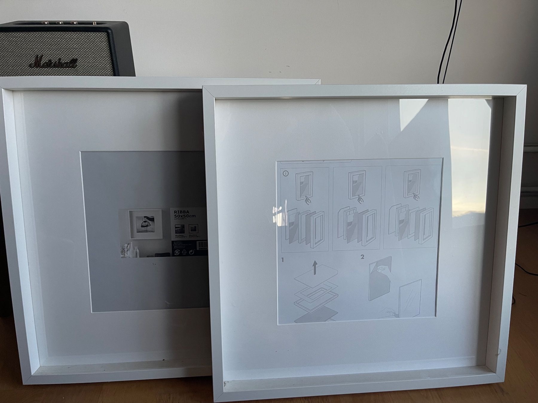 Ikea Bilderrahmen: Ikea Bilderrahmen Ribba 50x50 weiss Holz Plexiglas – Gebraucht aus Nussbaumen AG von normajeanbaker