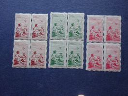 1912 Pro Juventute im 4er Block postfrisch**