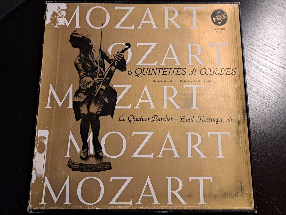 Mozart Six Quintettes à Cordes 3xlp Mono Box Mono Kaufen Auf