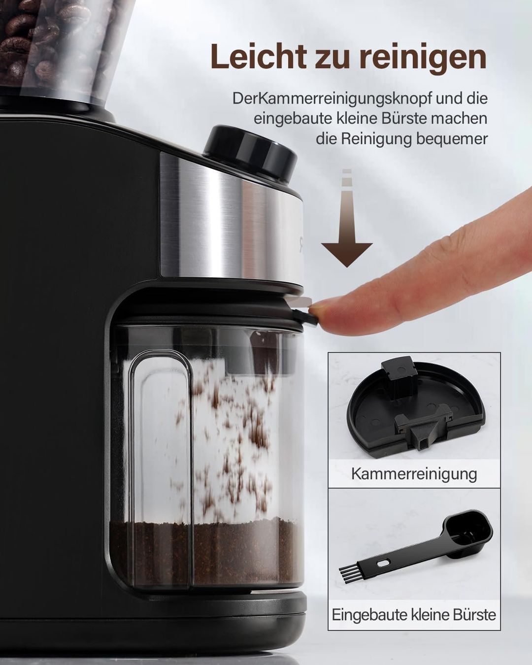 Elettrodomestici da cucina: Kaffeemühle elektrisch 25 Mahlgrade – Nuovo e nell'imballaggio originale da Schaffhausen venduto da Alpenfund23 4