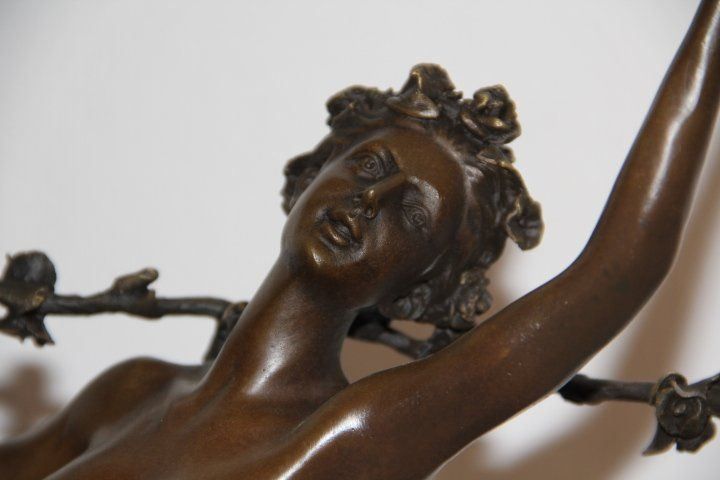 Sculture & Statue: Sculpture en bronze sur socle marbre . – Usato da Praz (Vully) venduto da pikuluka1 3