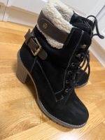Stiefel mit Absatz dunkelblau Gr. 38, wie neu