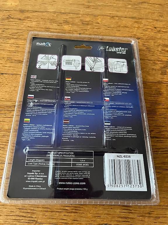 Kabel: Natec LOBSTER CODE cable lock – Gebraucht aus Zürich von piruet18 1