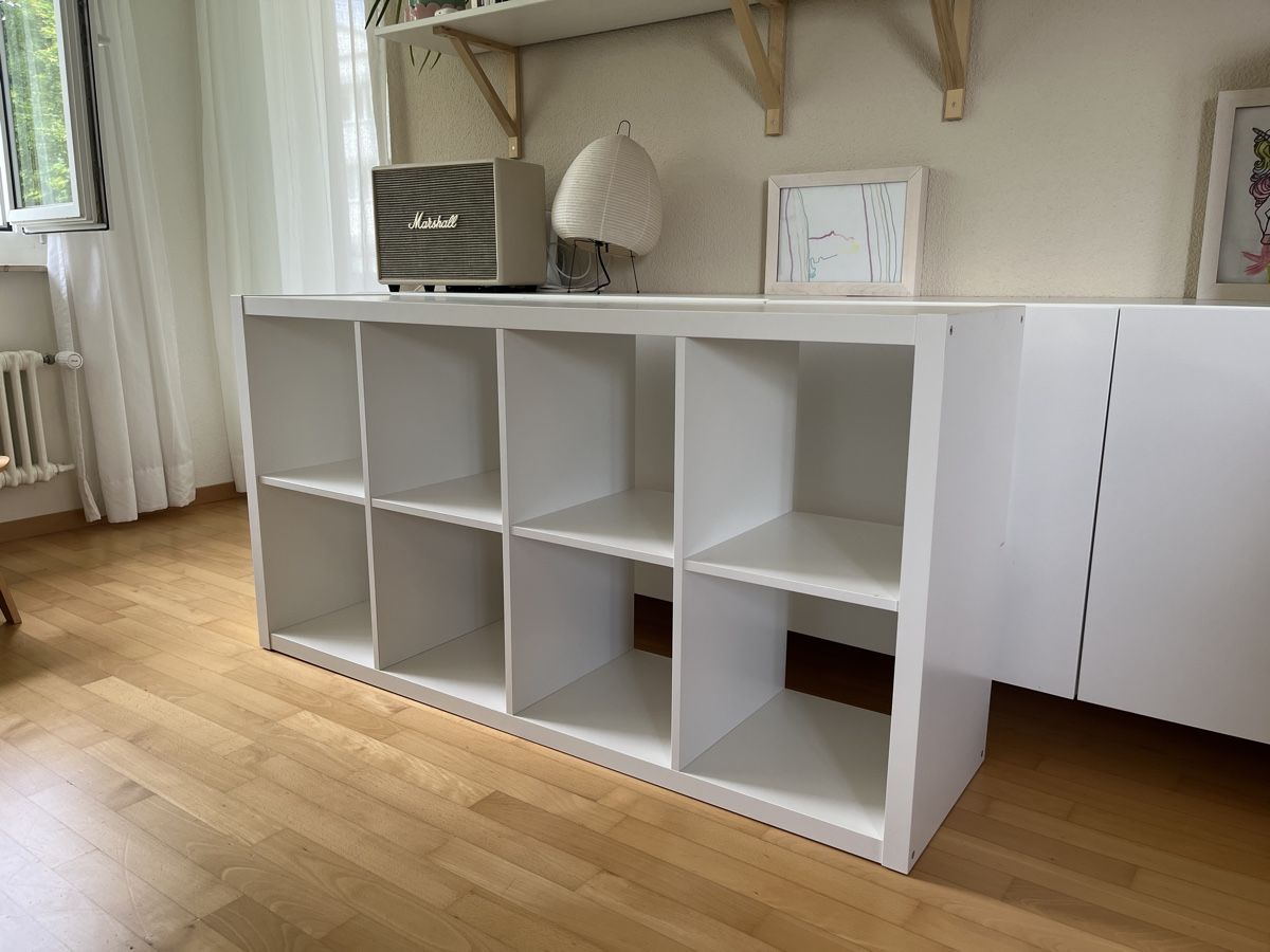 Ikea Scaffali: IKEA Kallax 2x4 4x2 weiss – Usato da Zürich venduto da ill.phil