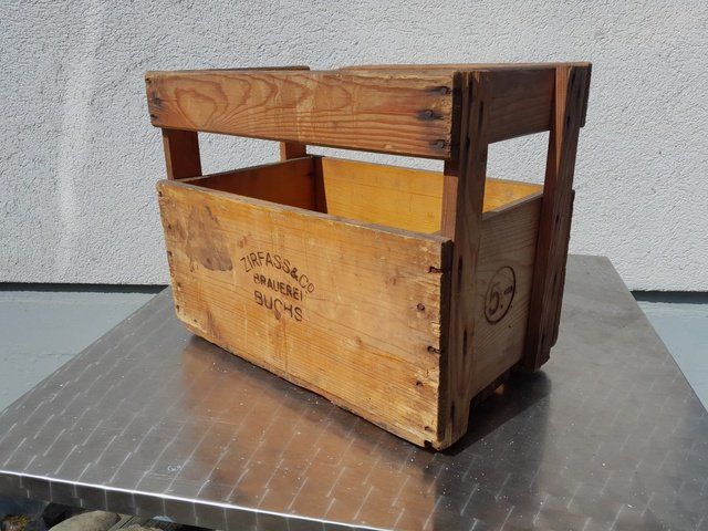 Wein- & Bierkisten: Bier Brauerei Zirfass Buchs Holzharass – Gebraucht aus St.Gallen von Stocken64