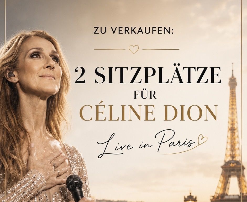 Biglietti: 2 Sitzplätze - Céline Dion - 22. Mai 2027  – Nuovo (secondo la descrizione) da Staufen venduto da thurgauer1994