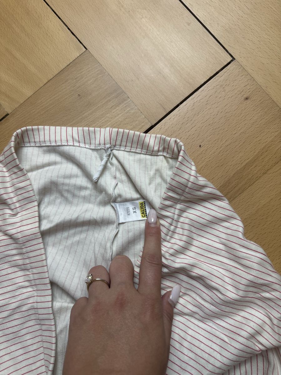 Calida Negligees & Pigiami: Calida Schlafhose, gestreift beige-rot – Usato da Bern venduto da llina257 5