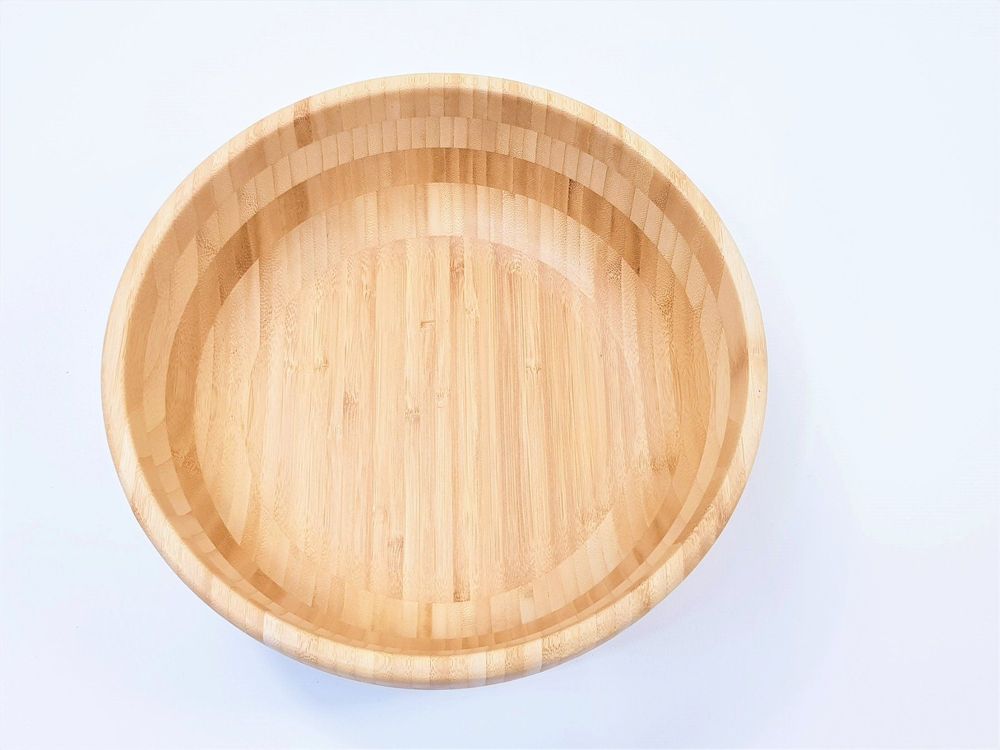 Schalen: Salatschüssel Ø 30cm / 100% Bambus – Neu und originalverpackt aus Biel / Bienne von NUTRENA 2