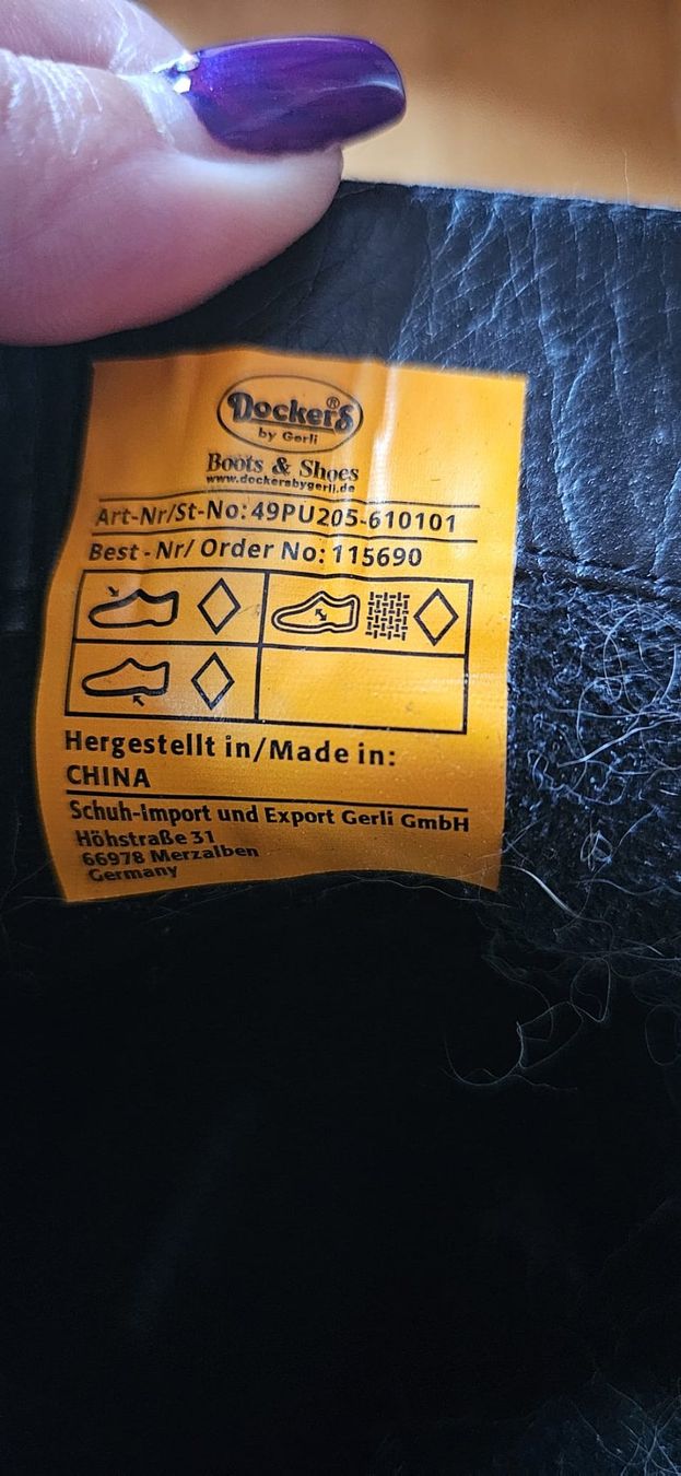Damenschuhe: Docker's Boots mit Ketten, massiver Sohle, Schwarz Gr. 37 – Gebraucht aus Zweidlen von Shubli 5