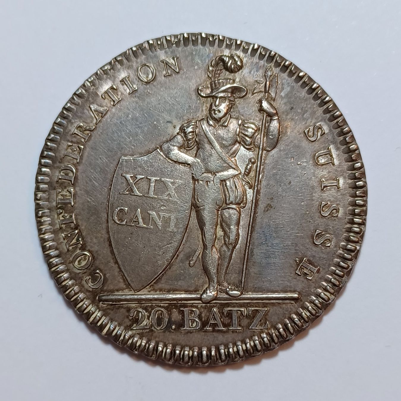 Tutti le monete: 20 Batzen 1811 Waadt – Usato da Pfäffikon ZH venduto da Schweizer_Muenzen 1