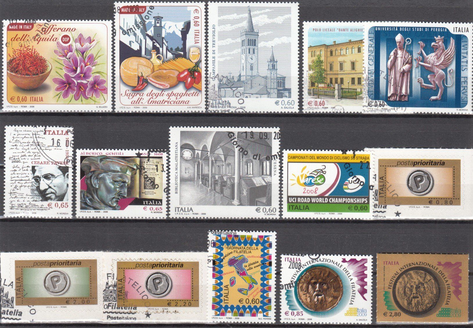 Tutti i francobolli: Italien 2008 mit ET – Usato da Bürglen TG venduto da StampGraf 4