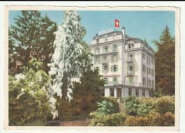 Selten Postkarte Lugano, Hôtel Adler, Villa Amalia