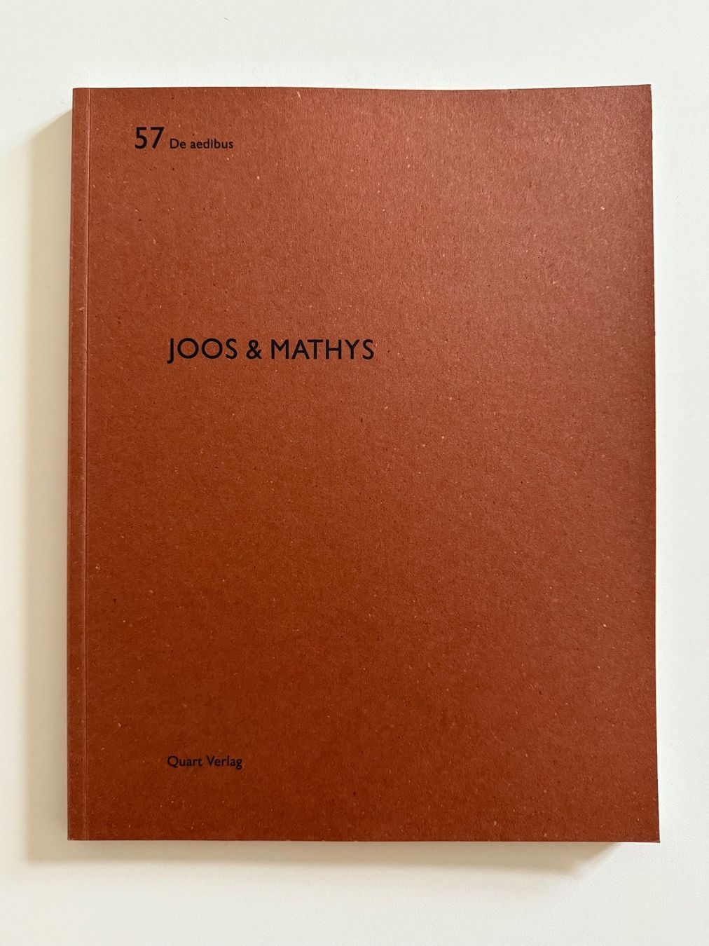 Libri: De Aedibus 57: Joos & Mathys – Nuovo (secondo la descrizione) da Luzern venduto da mainwerk