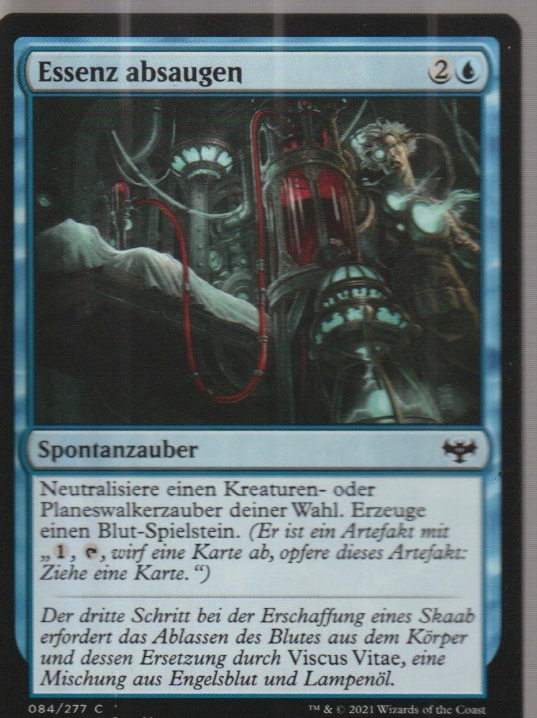 Magic The Gathering Sammelbilder & Trading cards: TCG Magic The Gathering MTG De VOW 084 Essenz absaugen – Neu (gemäss Beschreibung) aus Vezia von Aquarius_Age