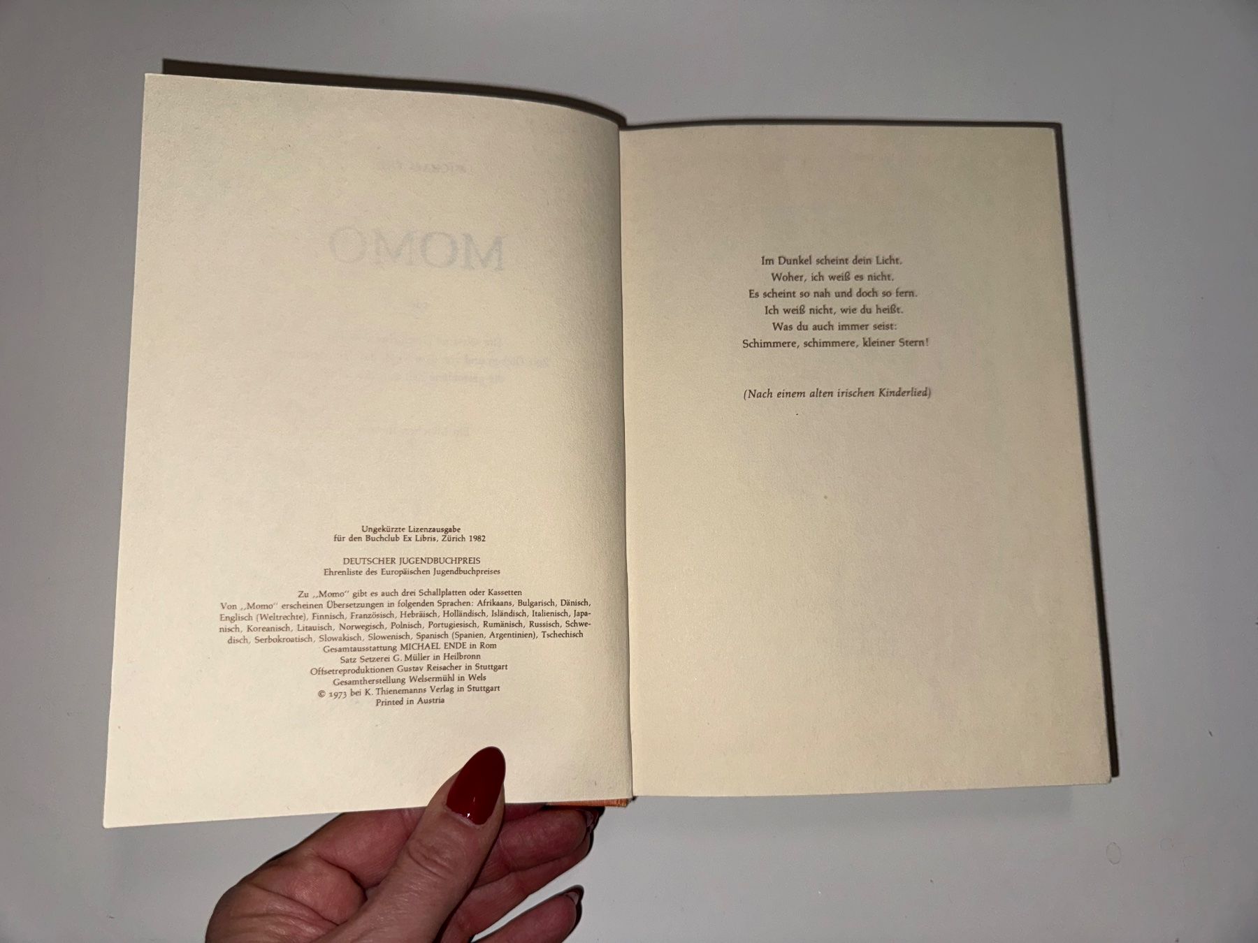 Libri: MÄRCHEN - ROMAN: Micheal Ende, Momo – Usato da Grosswangen venduto da Deutsche_Romane 3