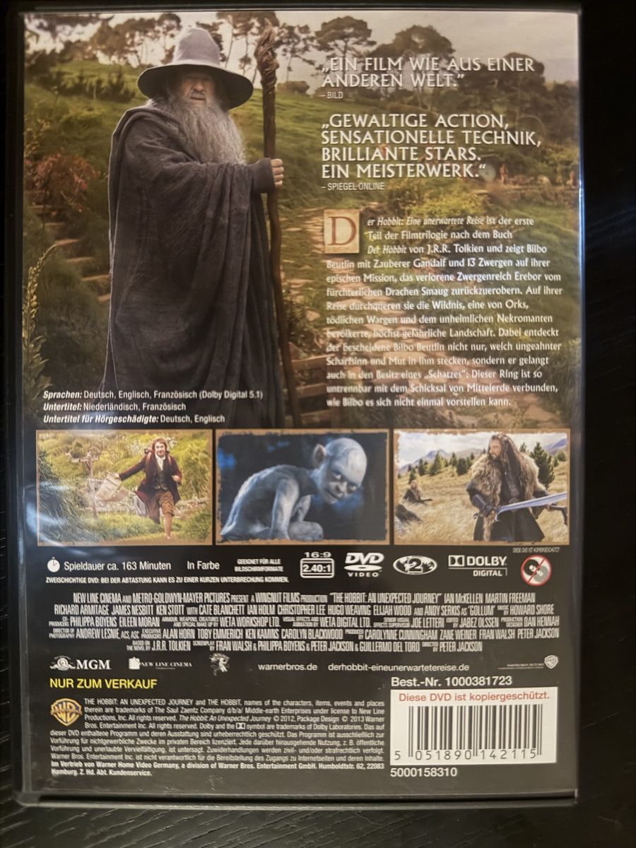 Tutti i DVDs: Der Hobbit: Eine unerwartete Reise DVD – Usato da Lausen venduto da EisAmStiel94 1