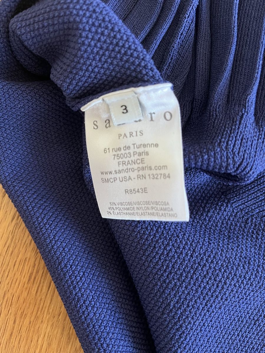 Sandro Kleider: Robe Sandro bleue – Gebraucht aus Puplinge von Cechth 2