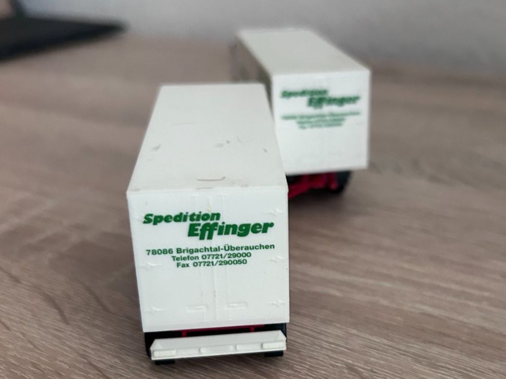 Mercedes-Benz Modellini d'auto: Faller Car System H0 MB LKW Spedition Effinger mit Anhänger – Usato da Goldach venduto da Manyro55 3