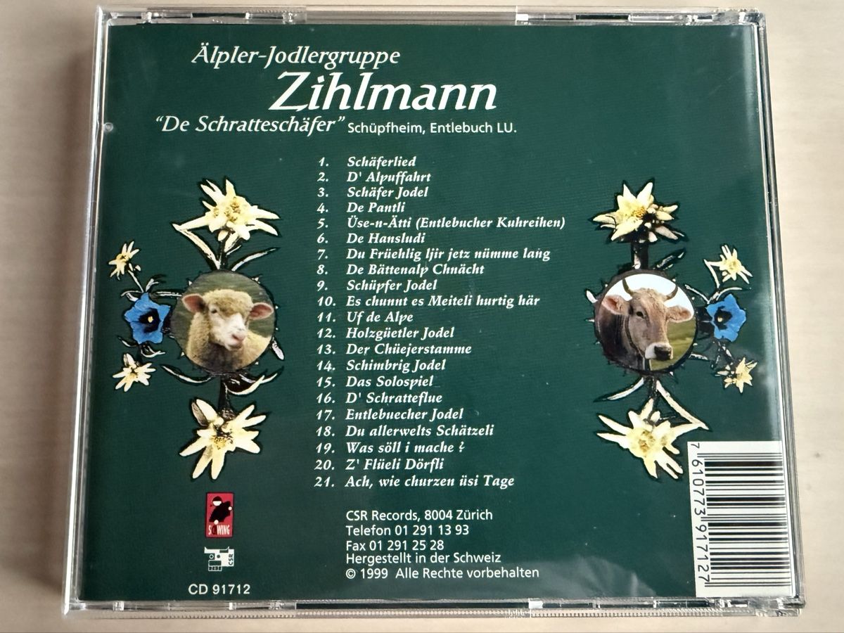 CDs: Älpler-Jodlergruppe Zihlmann - De Schrattechäfer CD – Gebraucht aus Oberried Brienz von Chyara 1