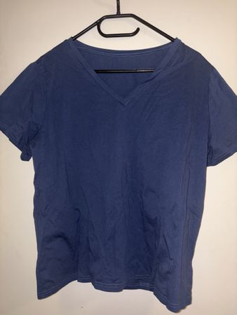 Dunkelblaues Baumwoll T-Shirt, XXL
