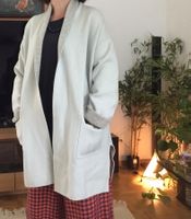 Une merveille manteau bleu ciel doublé gris ESCADA 100%laine