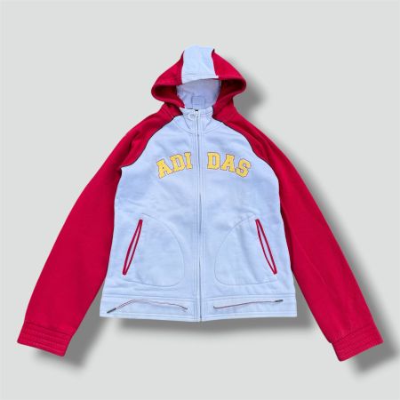 Adidas 90s vintage zip-up jacket retro damen hoodie S