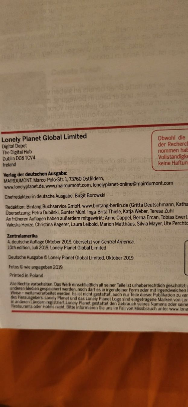 Bücher: Lonely planet zentralamerika – Gebraucht aus Hittnau von fischsa1 1