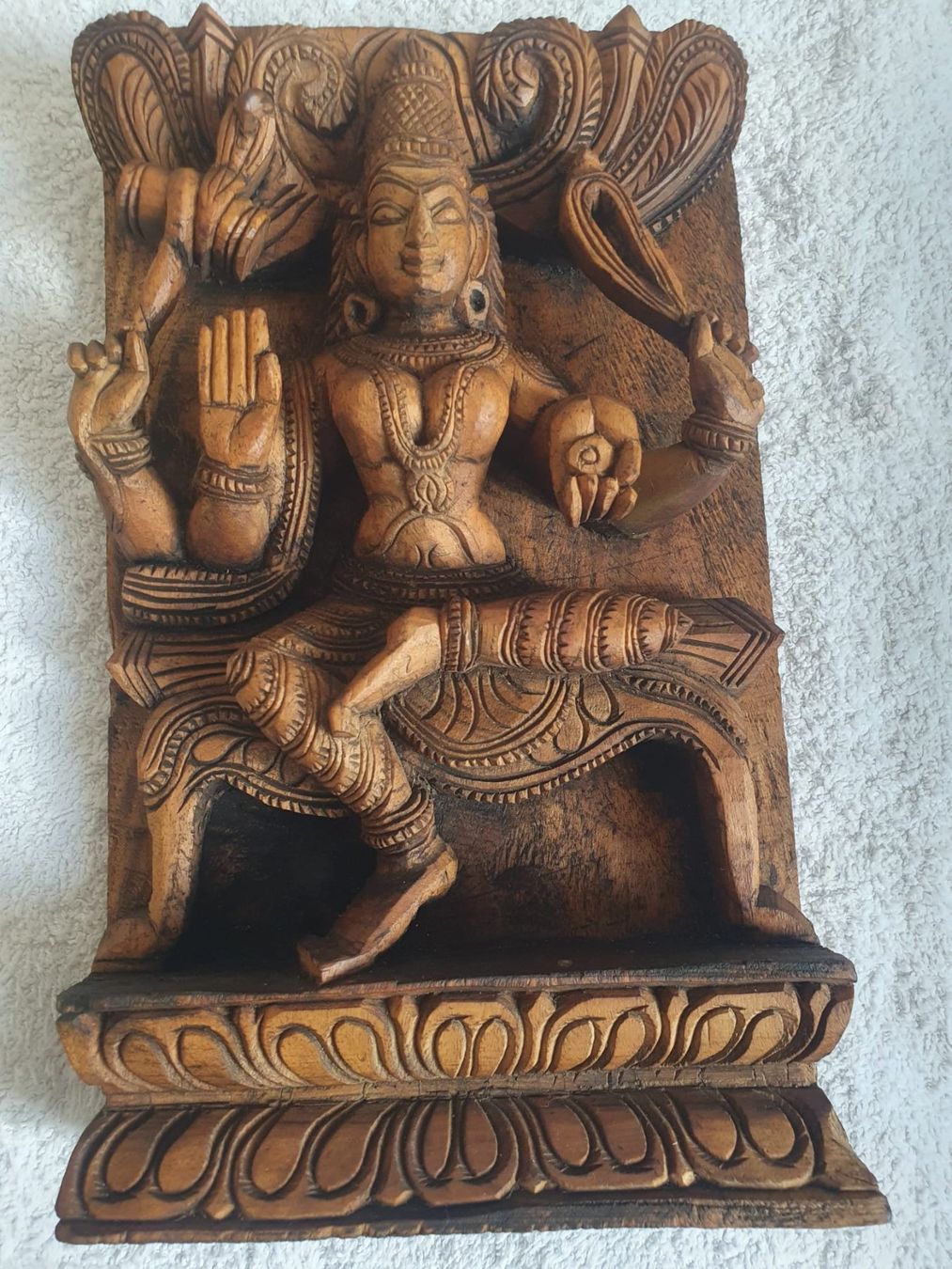 Xilografie: 2 indische Holzschnitzerei – Usato da Basel venduto da FirstClass4000 1