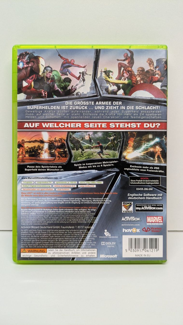 Marvel Giochi: Marvel Ultimate Alliance 2 - Xbox 360 – Usato da Menziken venduto da mame18 2