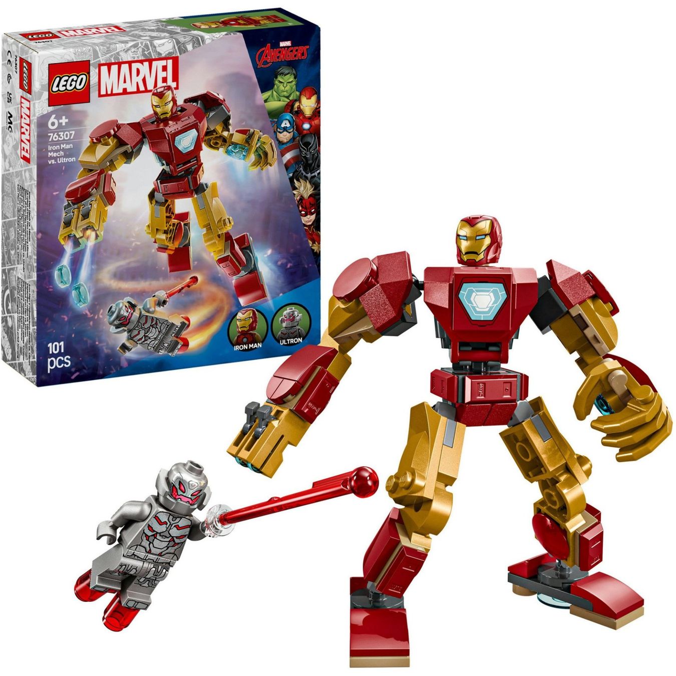 Lego Kit di costruzioni: LEGO Marvel  76307 Iron Man Mech vs. Ultron – Nuovo e nell'imballaggio originale da Oensingen venduto da Liquidations-Shop